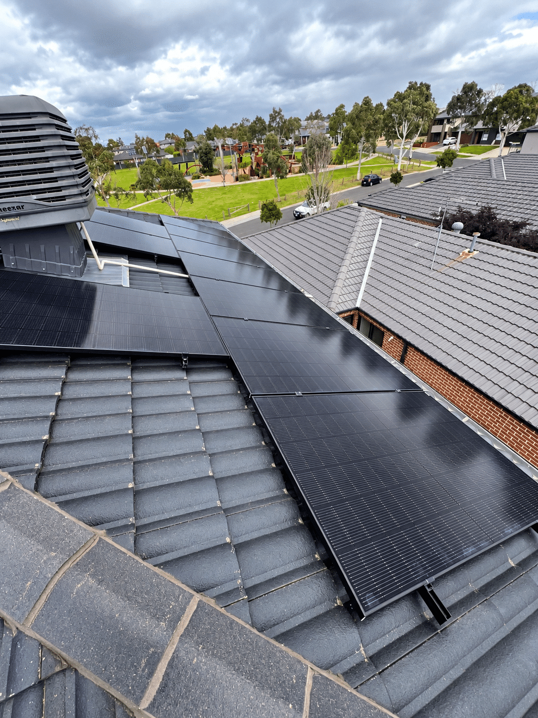 Sigenergy battery system installed in the garage of a cranbourne east home by powerband electrical