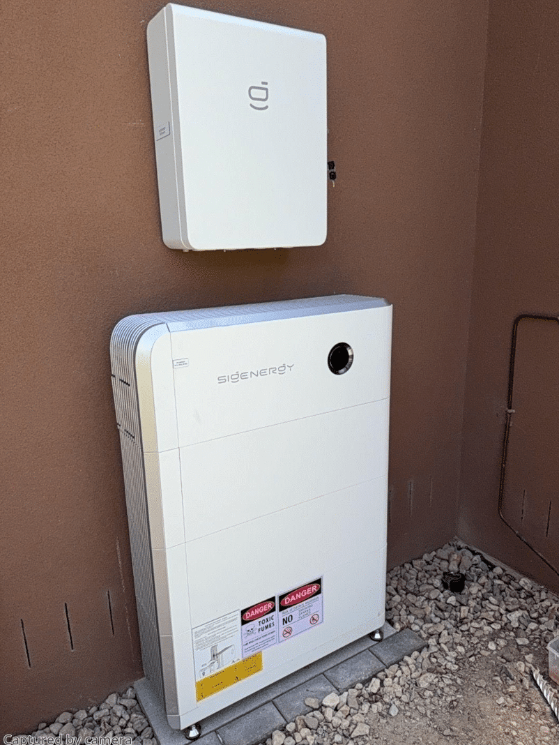 Sigenergy sigenstor inverter and battery installed at a mount eliza home by powerband electrical