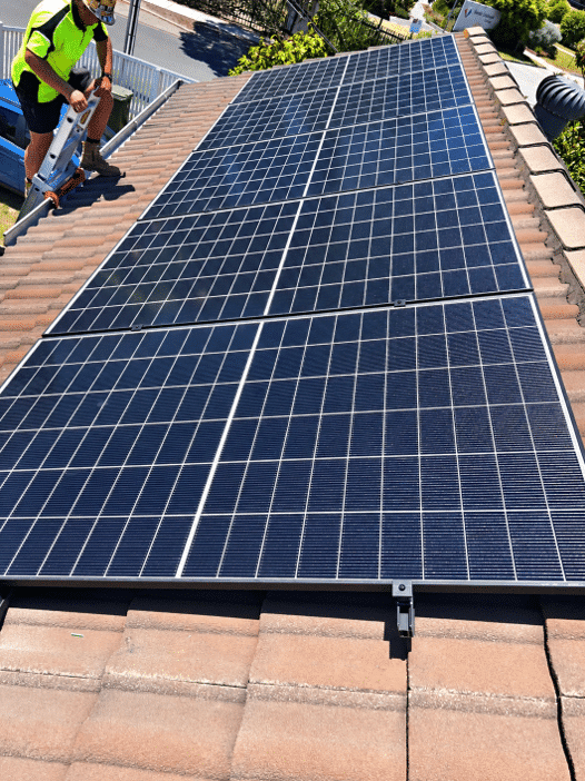 Sigenergy sigenstor inverter and battery modules on the exterior wall of an oakleigh south home