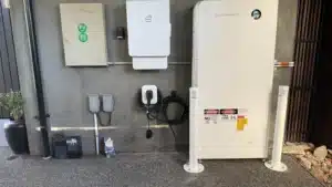 Blogs 2 Home battery, inverter and ev charger installed together on an all-electric melbourne home