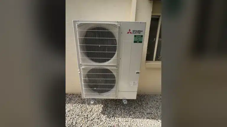 Most Energy-Efficient Air Conditioners To Buy In Australia 1 Mitsubishi electric ducted reverse cycle outdoor unit installed by powerband