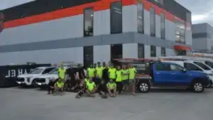 Blogs 5 The powerband electrical team outside their melbourne office