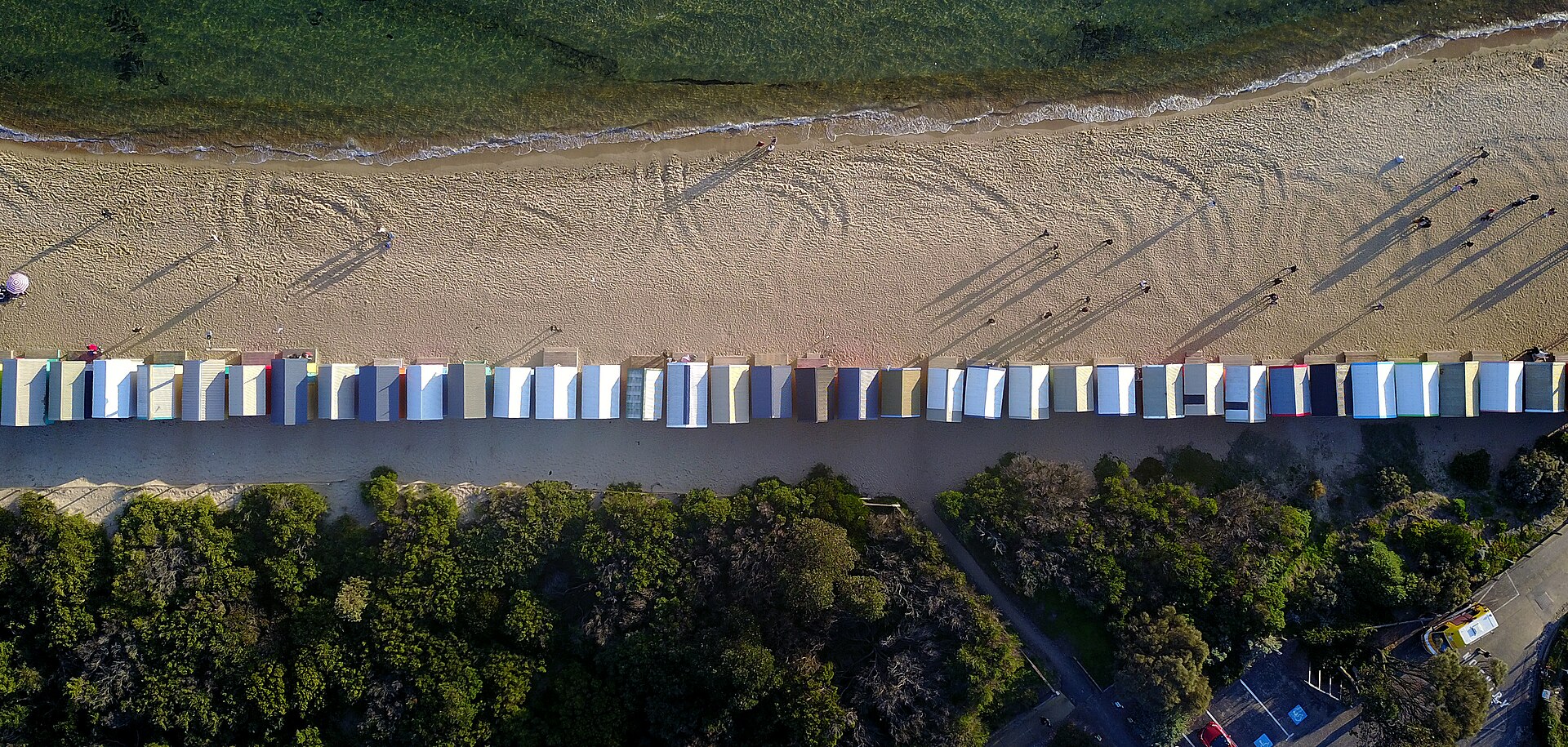 Brighton beach bathing boxes, bayside melbourne